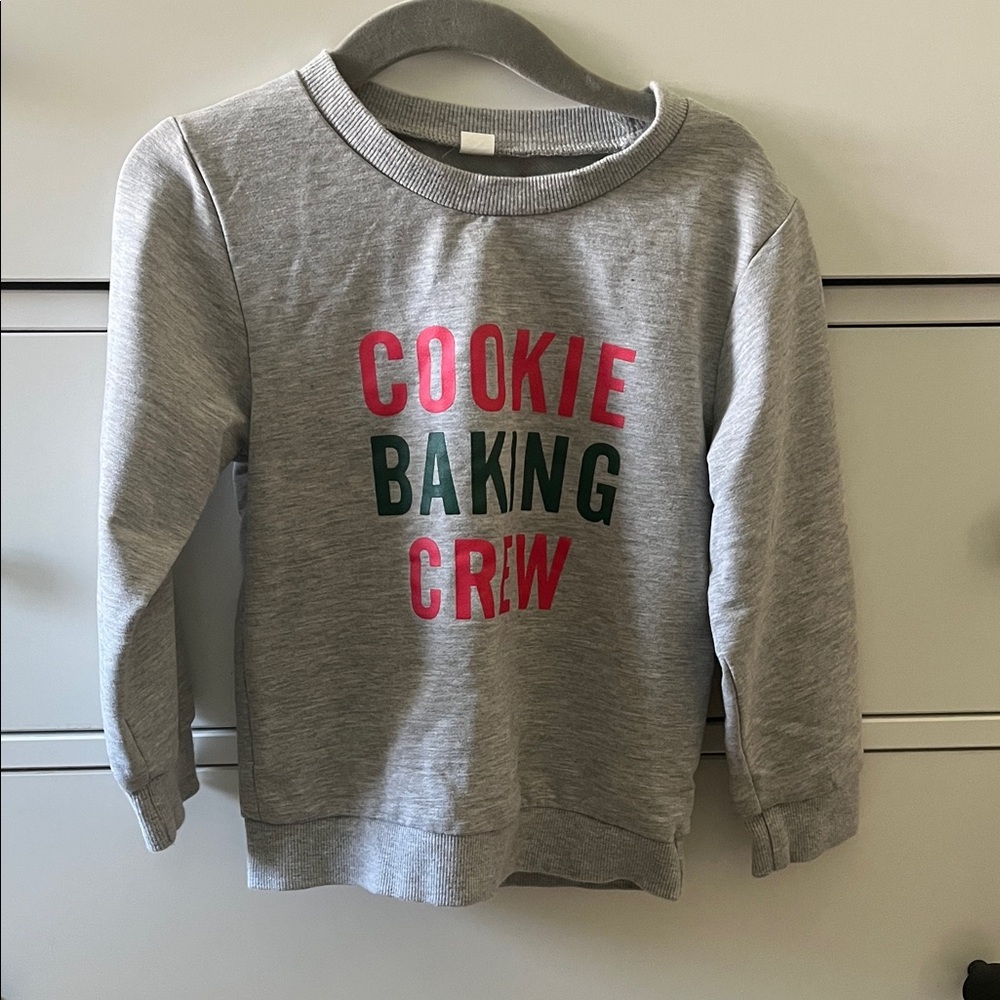 Cookie Baking Crew Gray Kids Sweatshirt - Unbranded